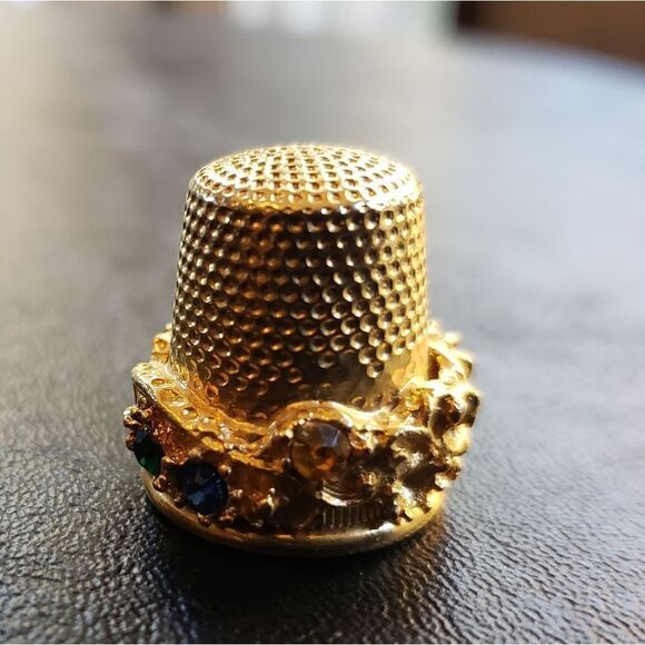 Vtg Jewled Thimble - Picture 3 of 6